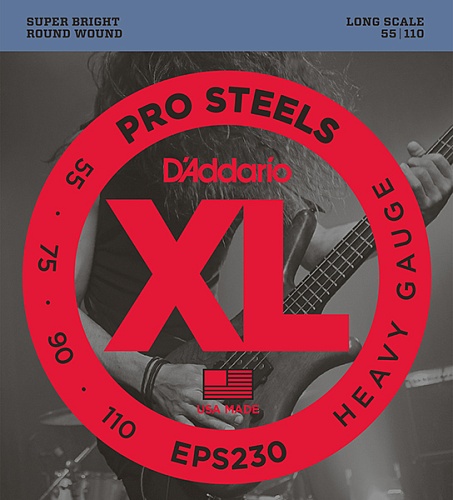 D'Addario EPS230 ProSteels    -, Heavy, 55-110