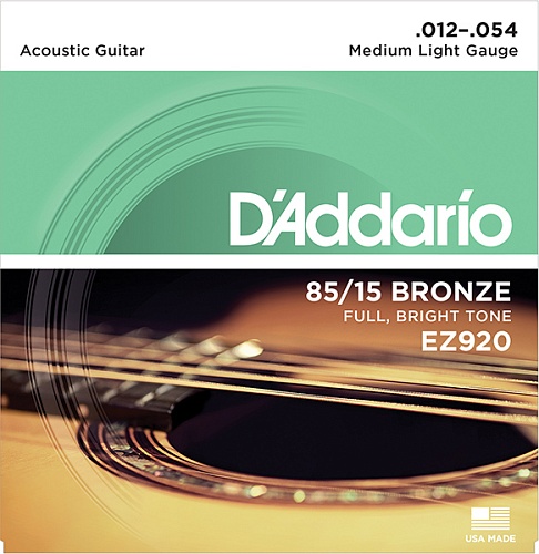 D'Addario EZ920 AMERICAN BRONZE 85/15    , 12-54